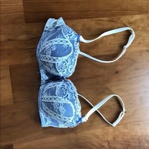 Purple and White Heidi Klum Bra